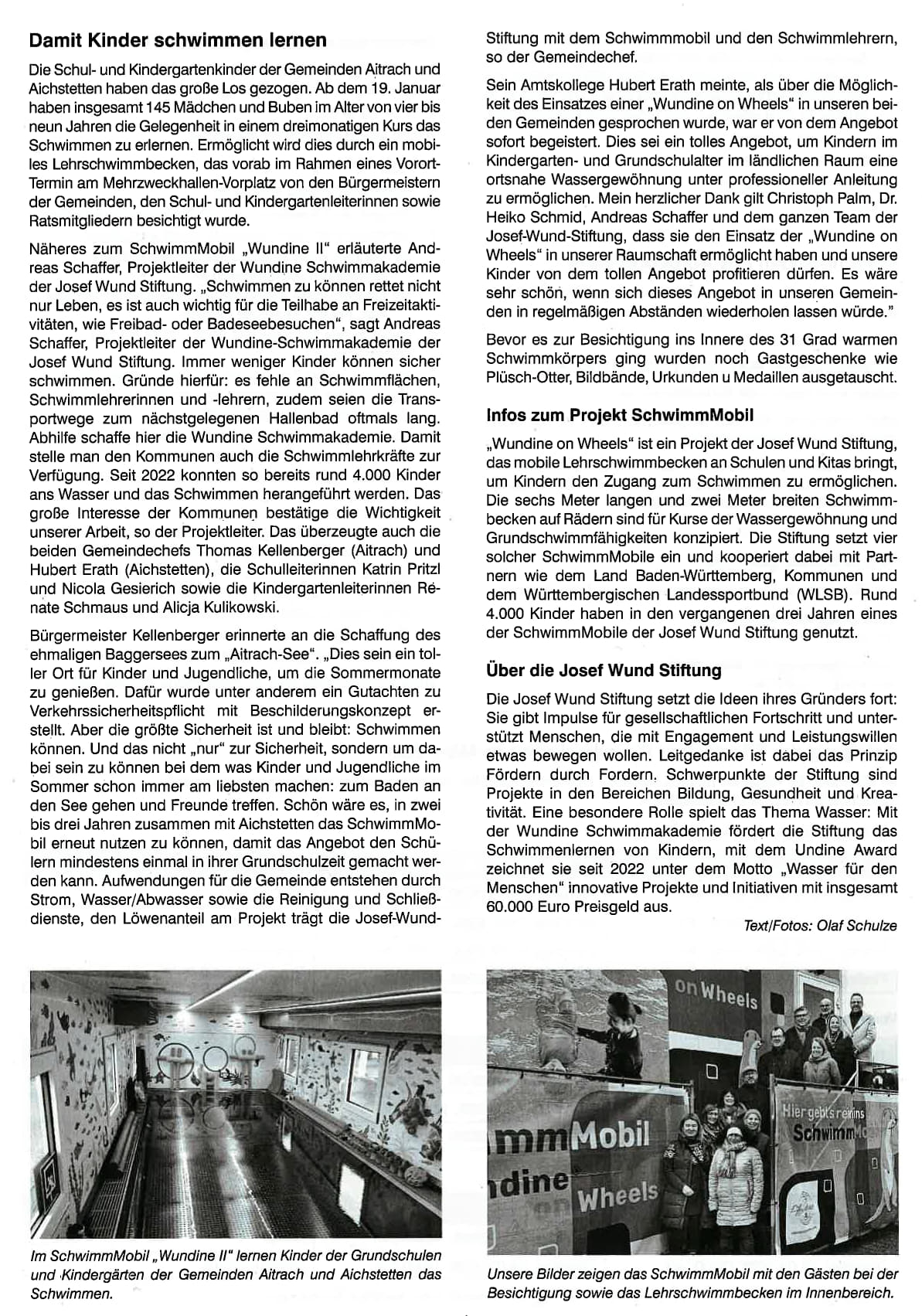 Wundine Bericht Amtsblatt